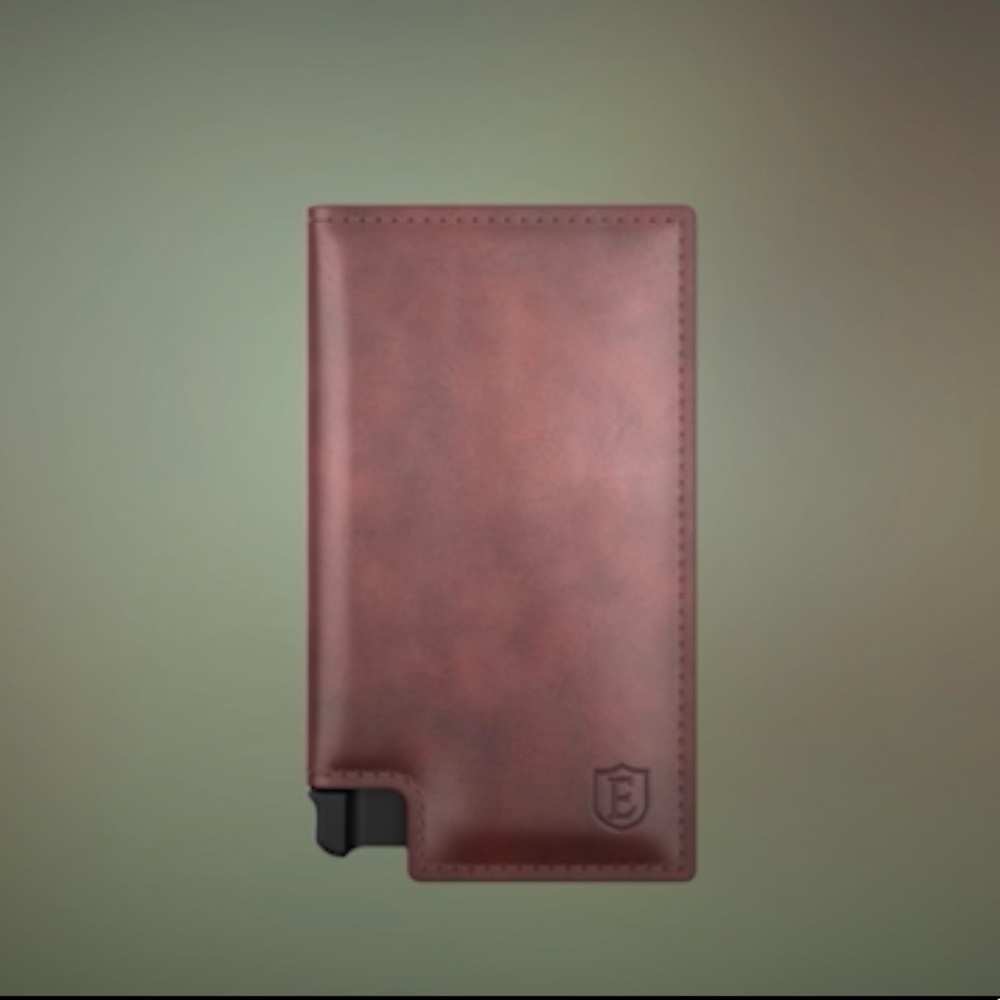 SOLD! NIB Brown Ekster Parliament Wallet + Tracker